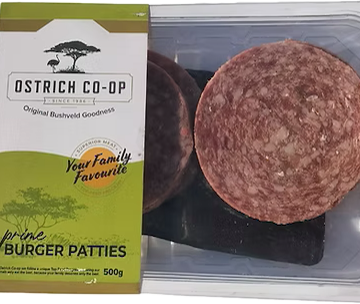Ostrich Patties (1kg)